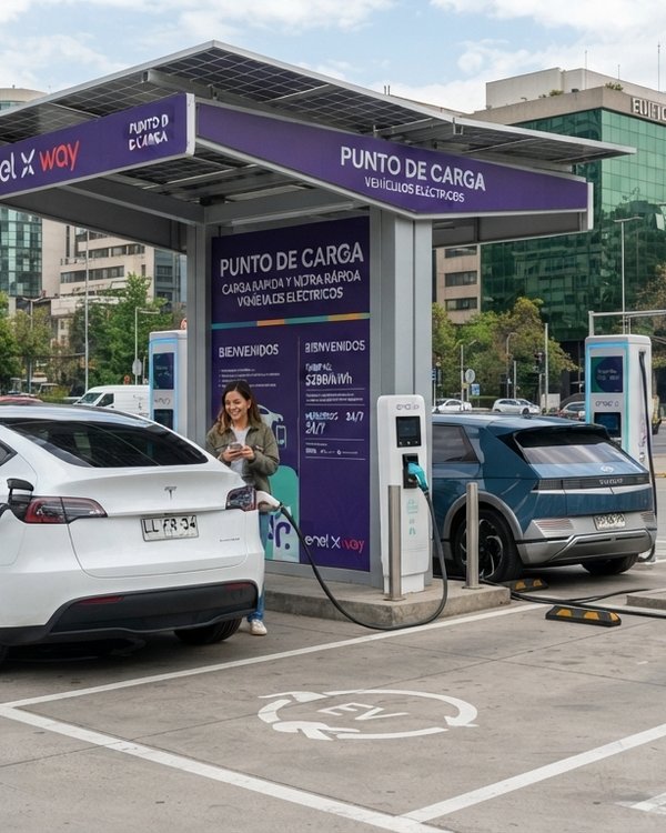Estación de carga de vehículos eléctricos